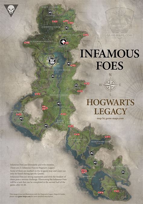 Hogwarts Legacy: All Infamous Foe Locations